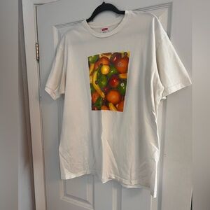 Supreme White Cotton fruit Tee
